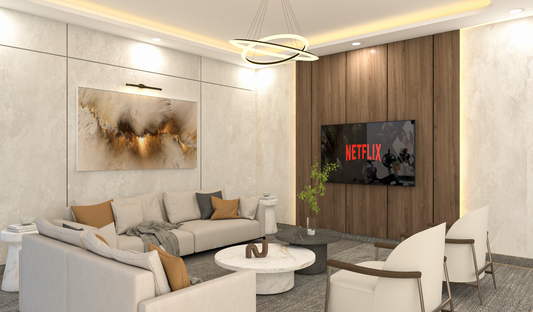 Full Basement Lounge Mockup by Vision Next