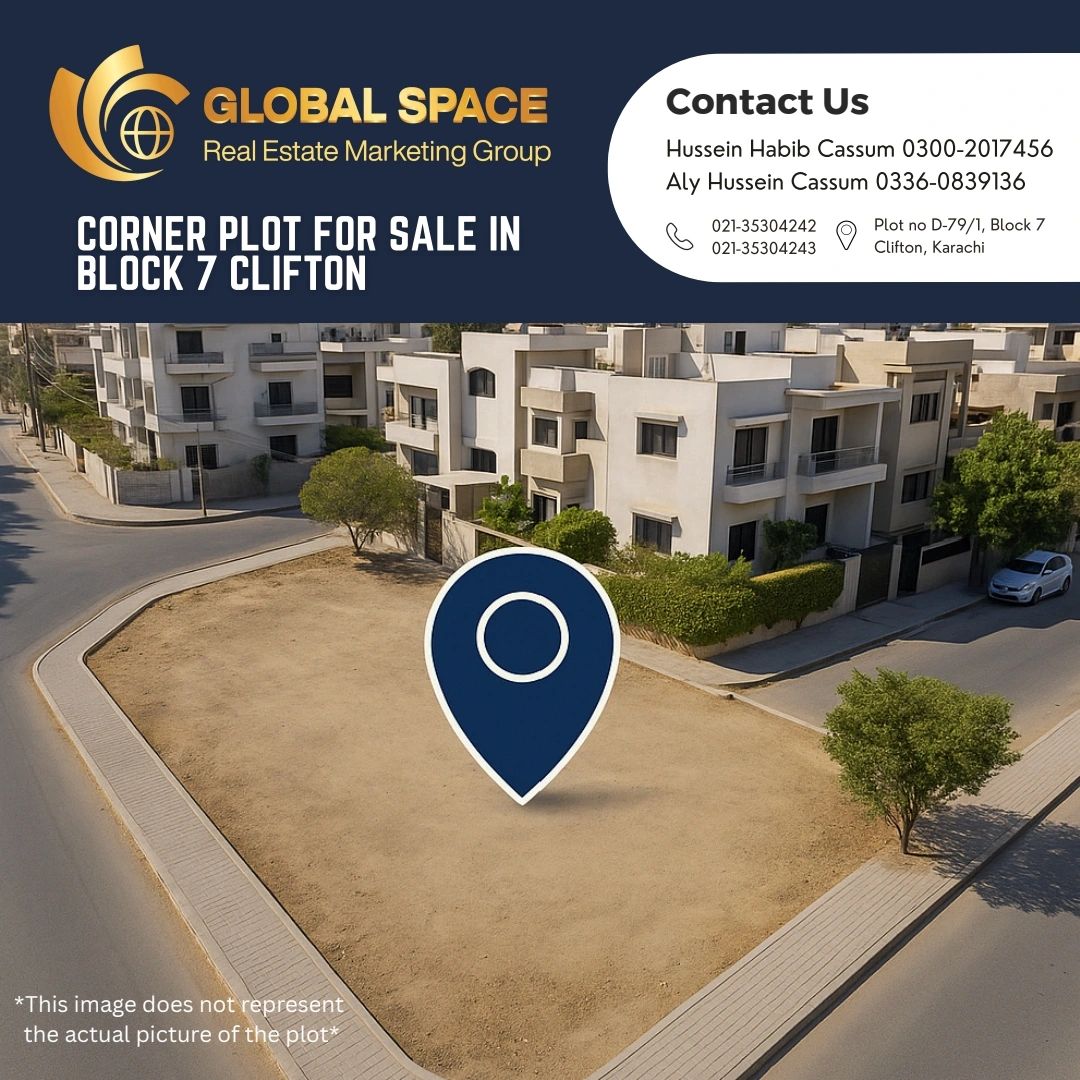 Prime 500 Sq Yard Corner Plot Available! - Global Space